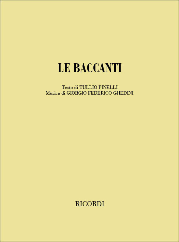 Le Baccanti